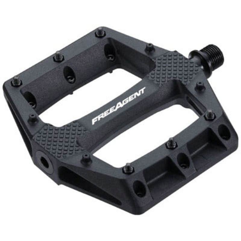 F/A Pedal,Dbl Agent,9/16”,Blk Base Pedal W/Du Double Agent Platform W/Du  Pedals NA Black