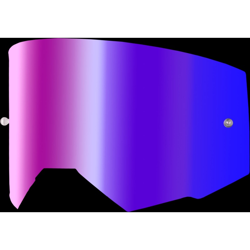 FLY RACING Zone Elite Injctd Lens W/ Post W/ Iridescent Red Mir/Smk Lens