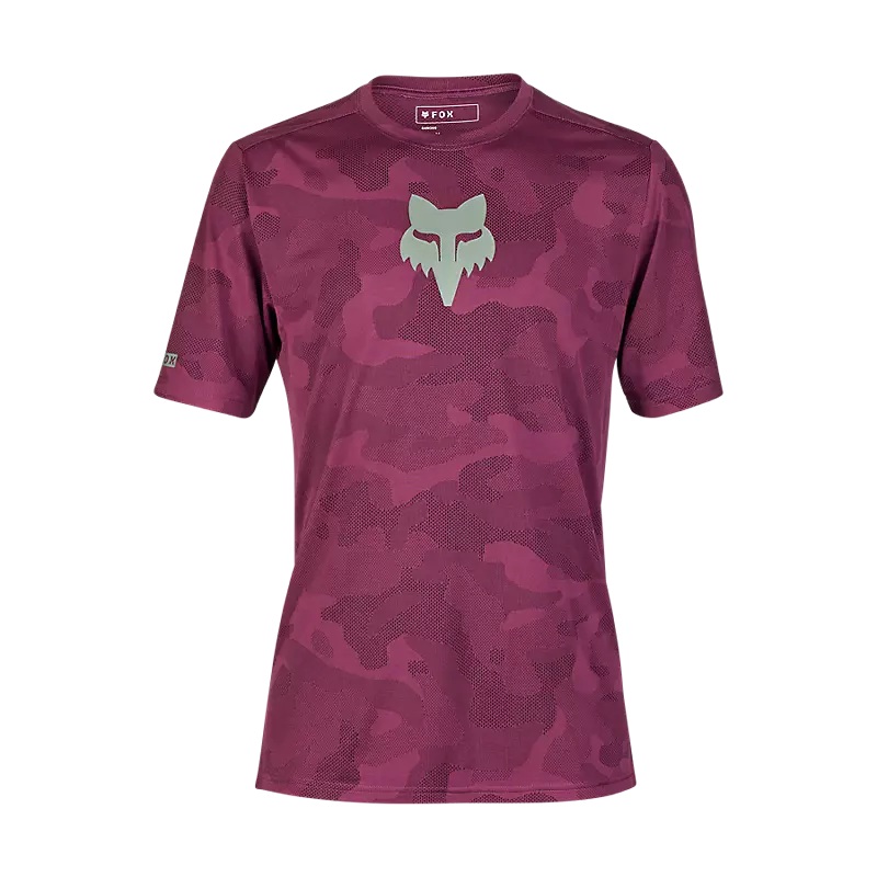 Fox Men’s Ranger TruDri Short Sleeve Mountain Bike Jersey Sangria Small