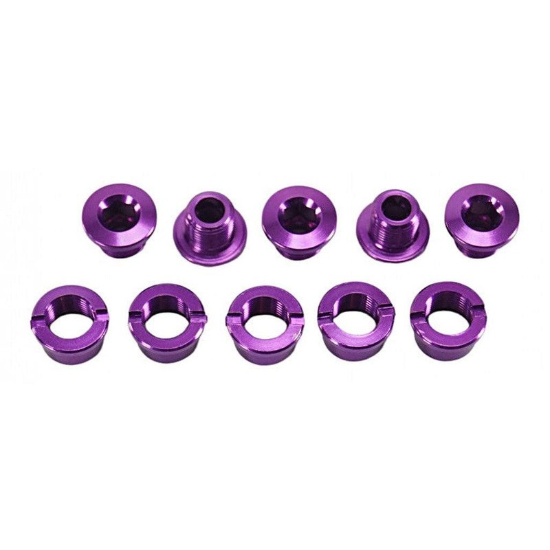 SD Alloy Chainring Bolts 5.5mm Purple 5.5mm
