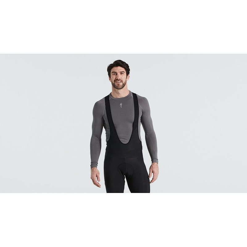 seamless baselayer ls men grey l/xl