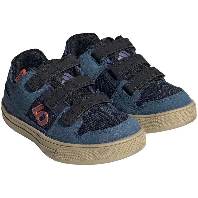 Five Ten Freerider Kids VCS Flat Shoes – Youth Legend Ink/Wonder Steel/Impact Orange 13.5K