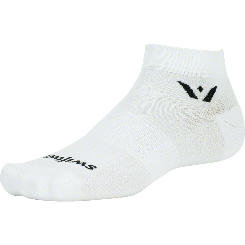 Swiftwick Aspire One Socks – 1 inch, White, Large