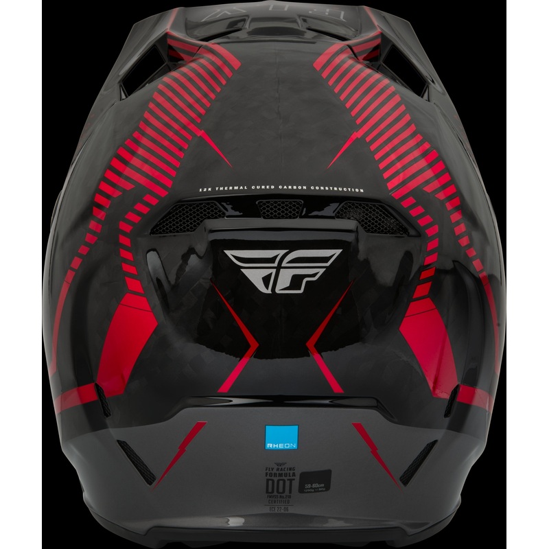 FLY RACING Formula Carbon Tracer Helmet Red/Black Md