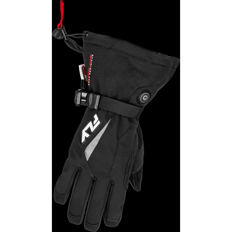FLY RACING Title Heated Gauntlet Gloves Black Xs