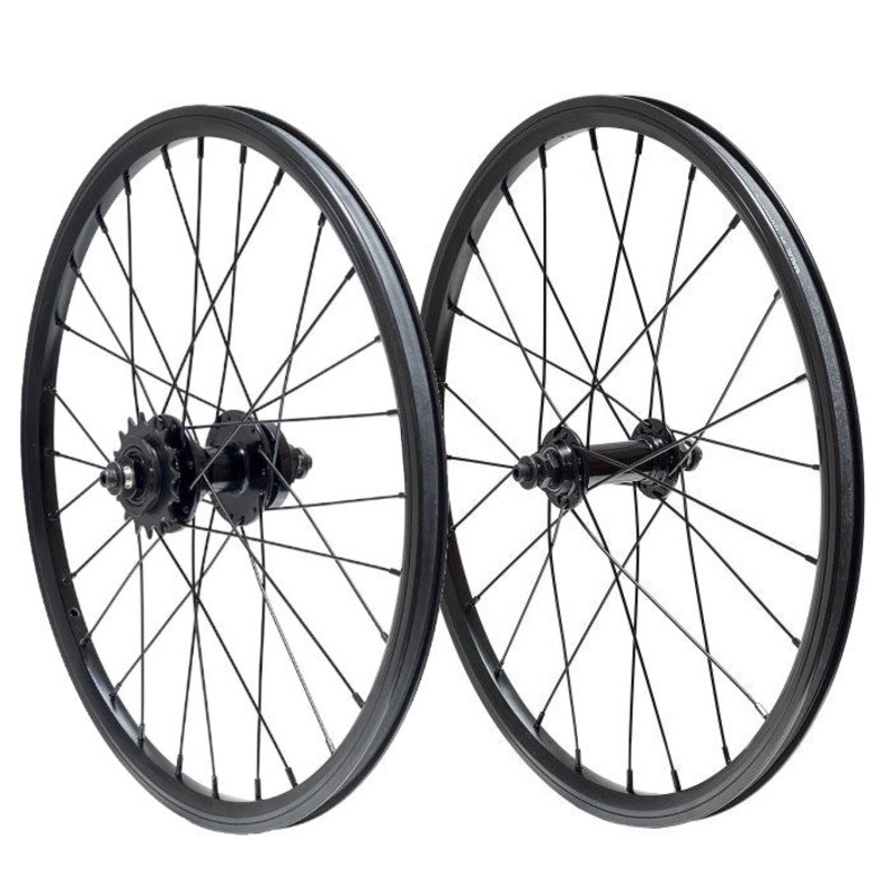 18×1″ Position One Sealed Cartridge Cassette Disc BMX Wheelset – Pair – Black’d Out