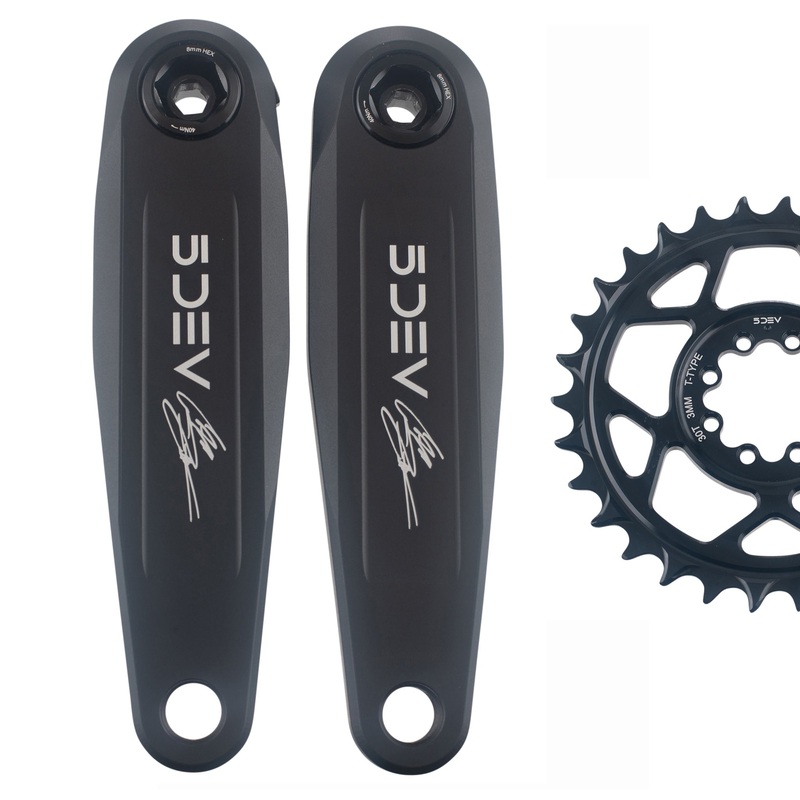 5Dev Cam Zink Signature Freeride Crank + Chainring Black 150