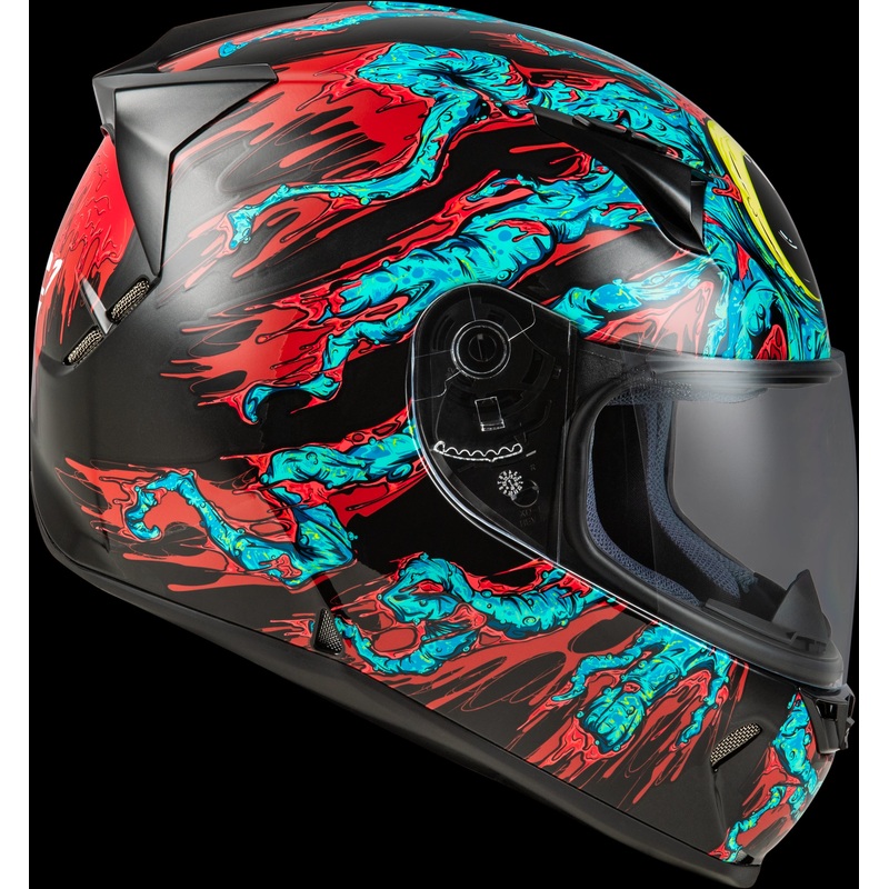 FLY RACING Revolt Space Creep Helmet Light Blue/Black/Red Xs