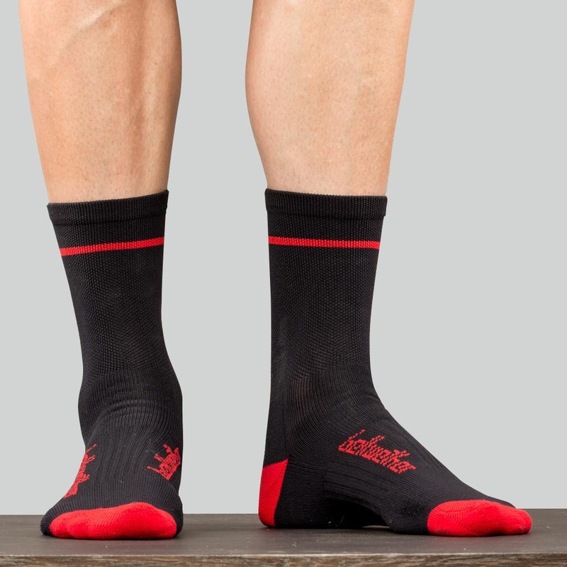 Optime Sock Black/Ferrari S/M