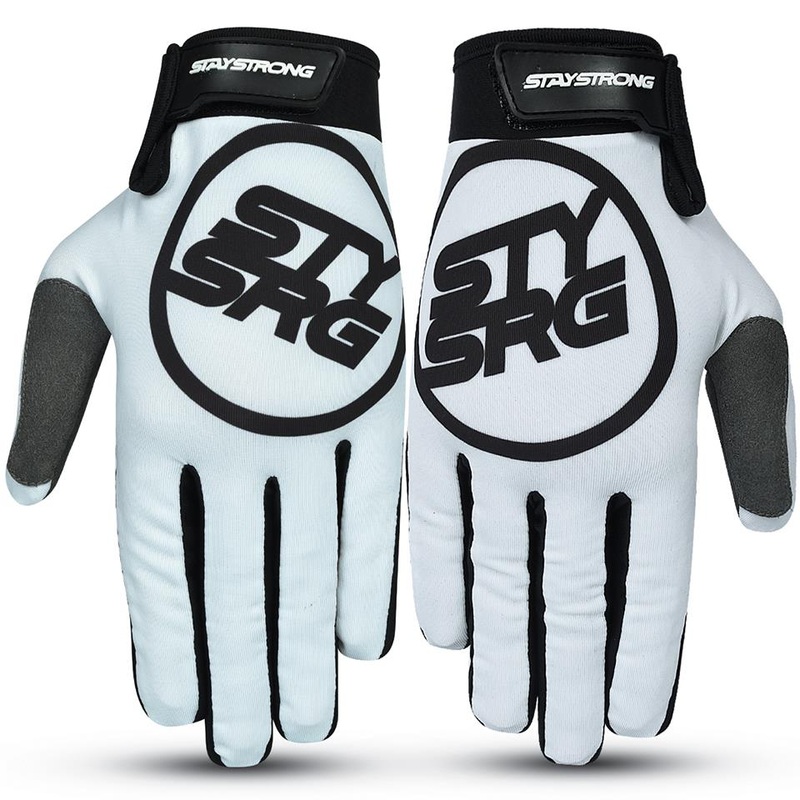 Stay Strong Staple 3 Youth Gloves – White Youth Small