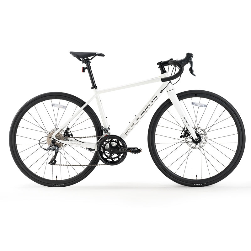 Aluminum Road Bike 16-Speed Bent Handlebar Wire-Pull Disc Brake 11-32T  ROCKBROS White S