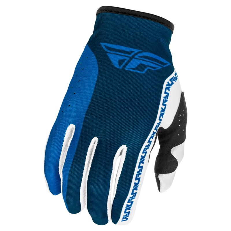Fly Racing Lite BMX Race Gloves-Blue/White Youth Small