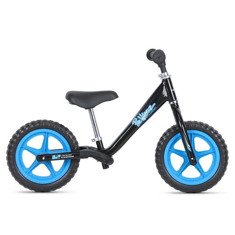 Haro Prewheelz 12″ BMX Balance Bike-Black Annodized