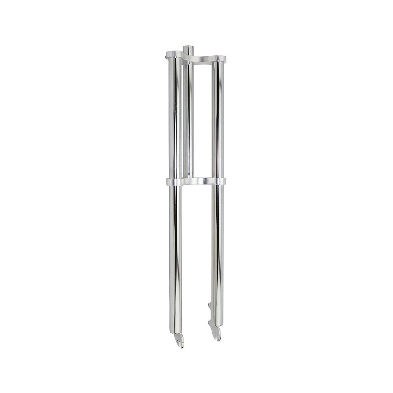 Triple Tree Chopper Fork 1-1/8 Inch Threadless 30 Long Chrome – Live4Bikes