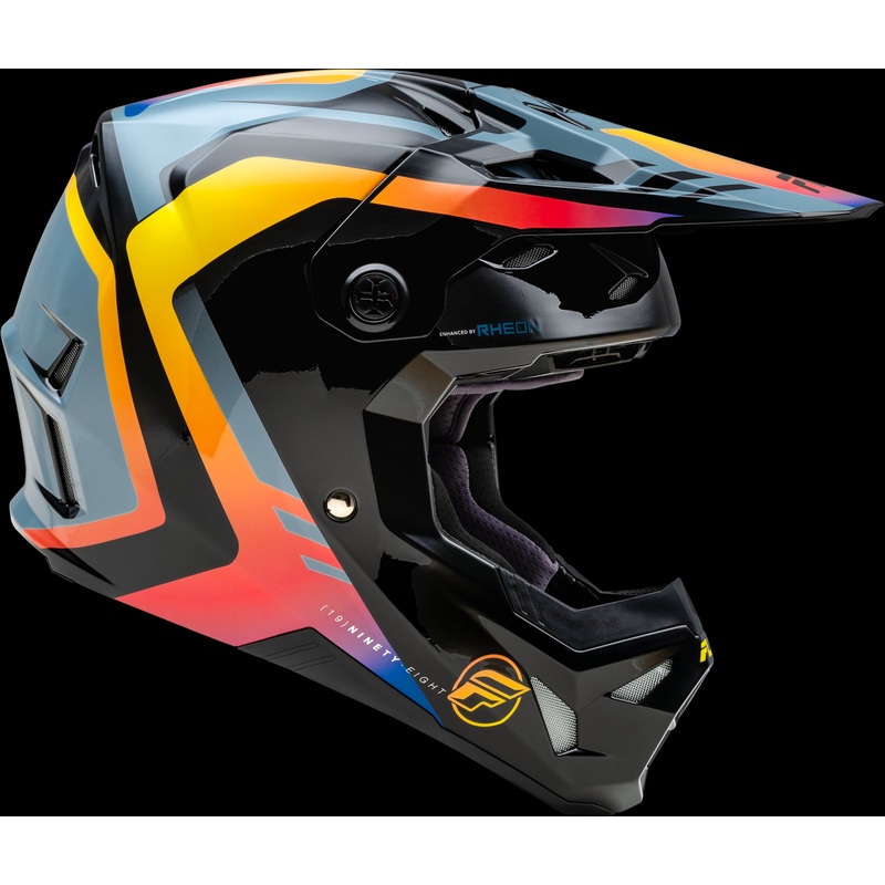 FLY RACING Formula Cp Krypton Helmet Grey/Black/Electric Fade Lg