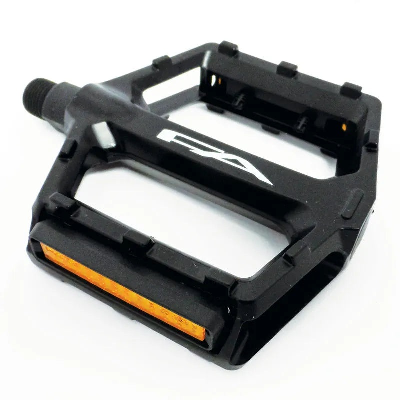 Free Agent Aluminum Platform Bicycle Pedals 9/16 Black -Live4Bikes black 9/16″
