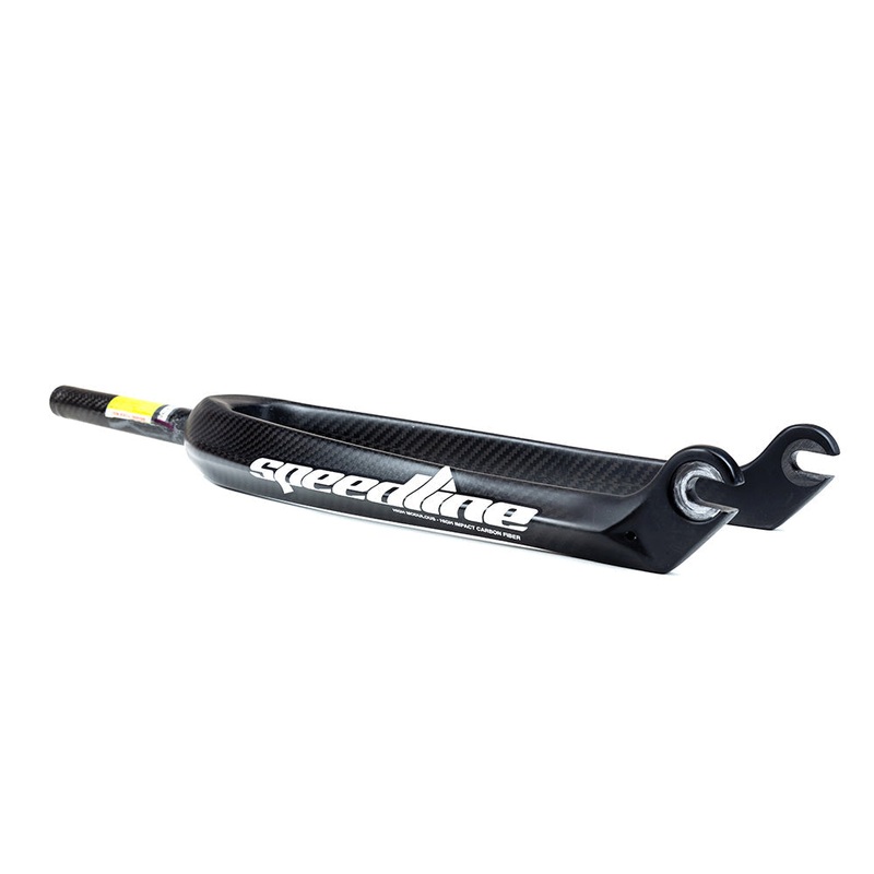 Speedline Parts | Elite Carbon Fiber BMX Pro and Pro Cruiser Race Fork – 3/8″ Dropouts 20″ Pro Gloss Carbon