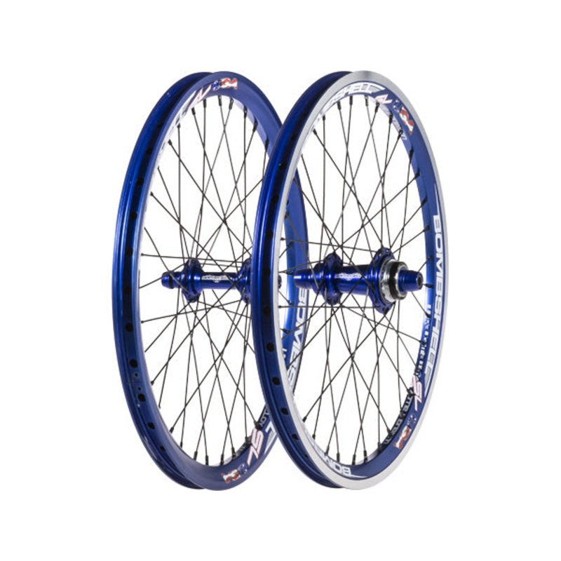 Bombshell SL Cassette Expert Plus BMX Race Wheelset-20×1.50″ Black