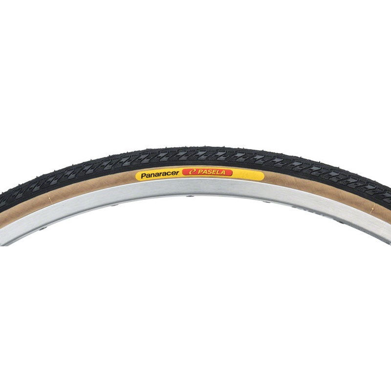 Panaracer Pasela Tire – 27 x 1-1/4 Clincher Wire Black/Tan 60tpi