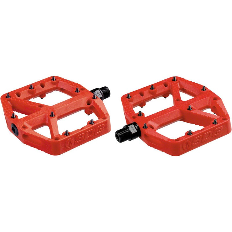 SDG Comp Pedals – Platform Composite  9/16″  Red