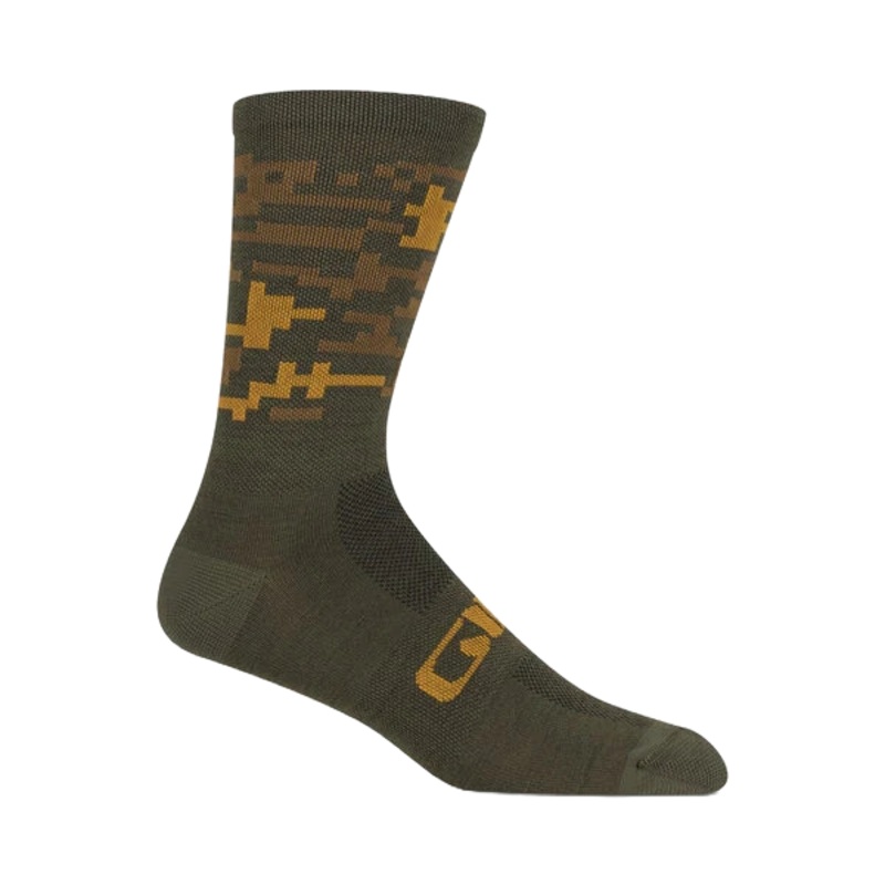 Seasonal Merino Socks Trail Green Camo Small