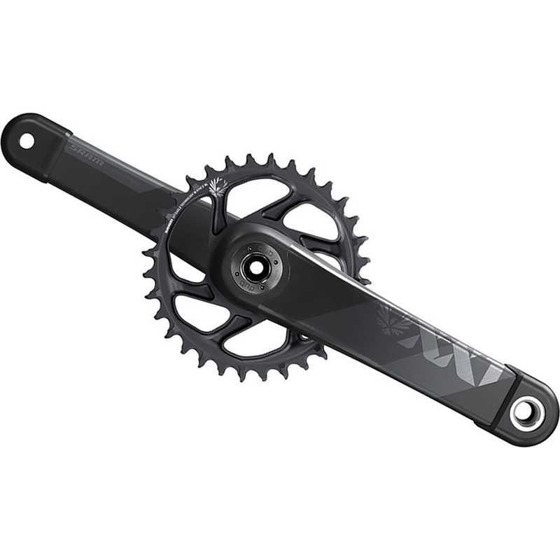 SRAM XX1 Eagle AXS Boost Crankset – 170mm, 12-Speed, 34t, Direct Mount, DUB Spindle Interface Gray