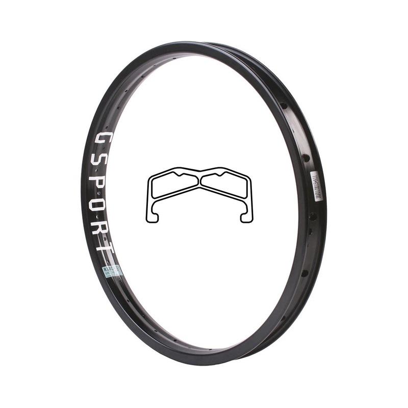 G-Sport Ribcage Rim-36H-20×1.75″ Black