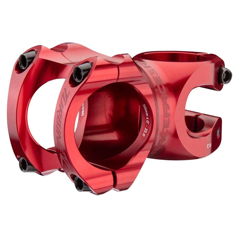 Turbine R 35 Bike Stem – 35mm Clamp, +/-0, 1 1/8″, Red 35mm 0 Degreess 32mm