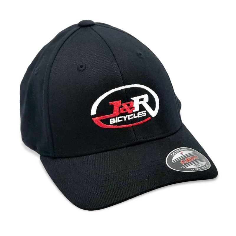J&R Bicycles Logo Flexfit Hat-Black-Youth Youth