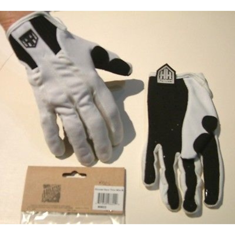 Haro Thin BMX Race Gloves-White Adult Small