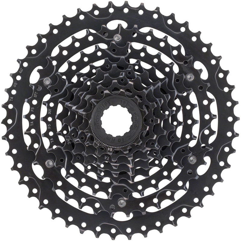 microSHIFT Acolyte Cassette – 8 Speed, 12-46t, Black, ED Coated