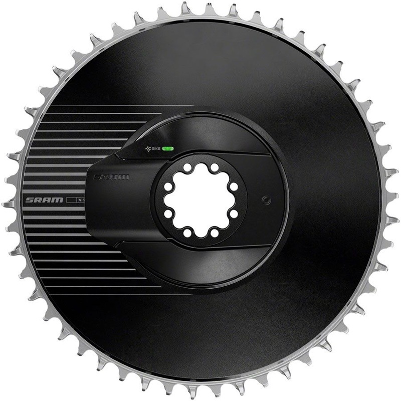 RED AXS Aero Power Meter Chainring Kit E1 – RED AXS Aero Power Meter Chainring Kit – RED AXS Aero Power Meter Chainring Kit RED AXS Aero Power Meter Chainring Kit – 44t, 12/13-Speed, 8-Bolt Direct-Mount, 6.5mm Offset, Black, E1