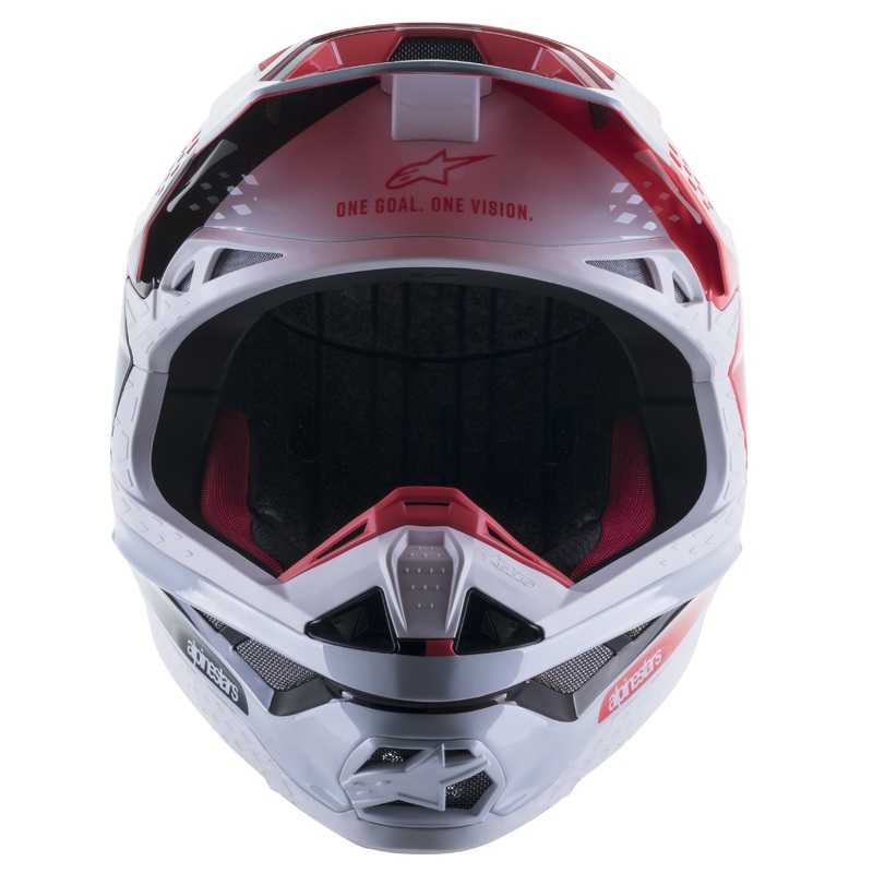 ALPINESTARS S-M10 Helmet Black/Fluorescent Red/White X-Large