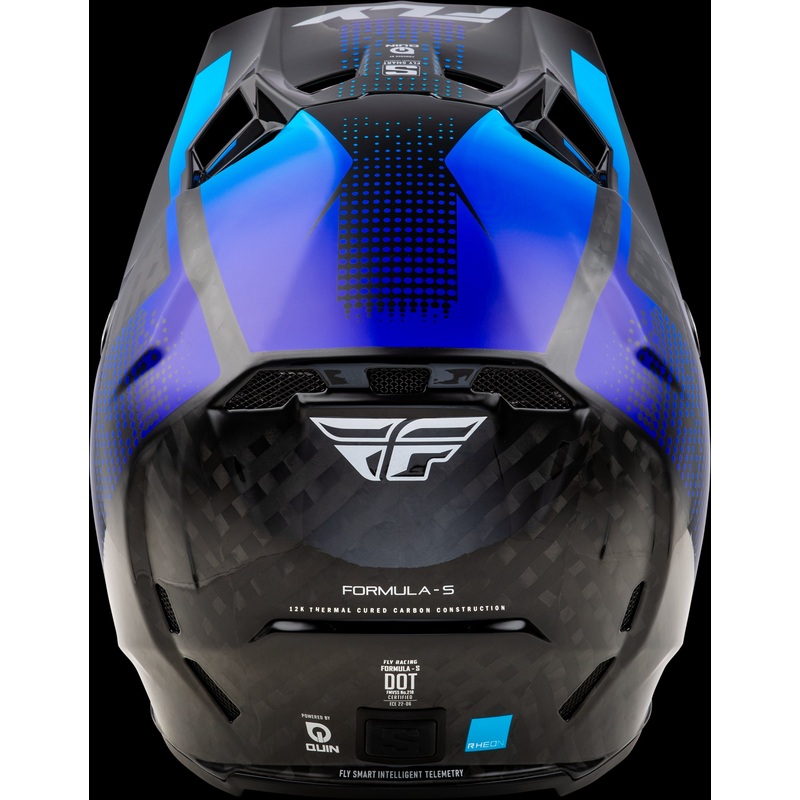 FLY RACING Formula S Carbon Protocol Hlmt Black Carbon/Blue Xl
