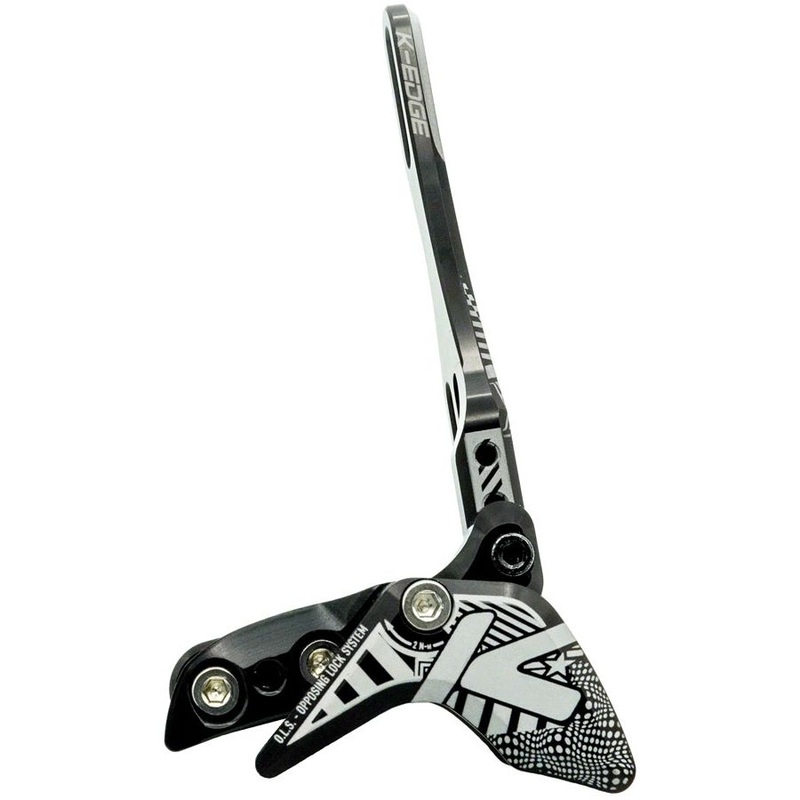 1x Race W Chain Guide – For Single Chainring, Water Bottle Attachment Point, Black/White