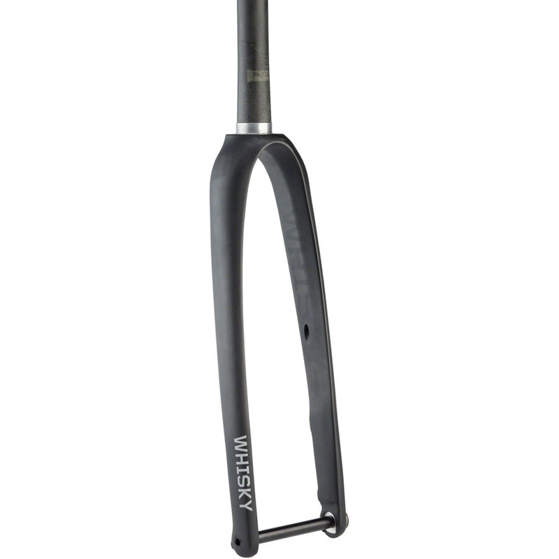 WHISKY No.9 RD Fork – 12mm Thru-Axle 1-1/4″ Tapered Carbon Steerer Flat Mount Disc Matte BLK