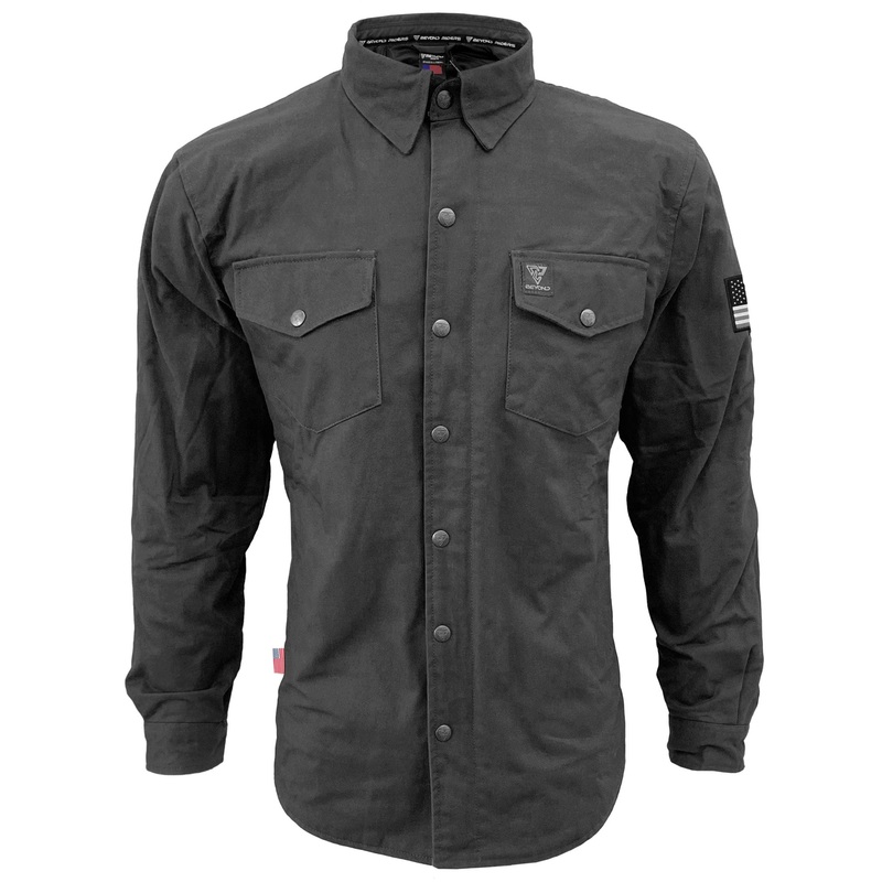 Protective Canvas Jacket for Men – Dark Grey with Pads Dark Grey XXS