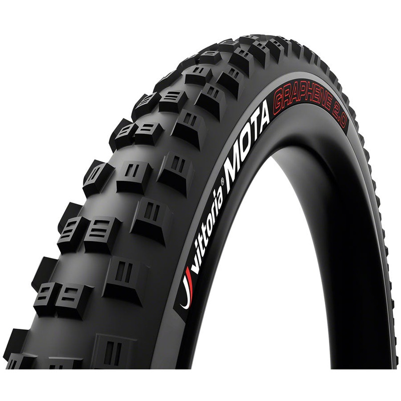 Vittoria Mota Tire – 29 x 2.6, Tubeless 2PLY, Folding, Black/Anthracite, Enduro 4C, G2.0