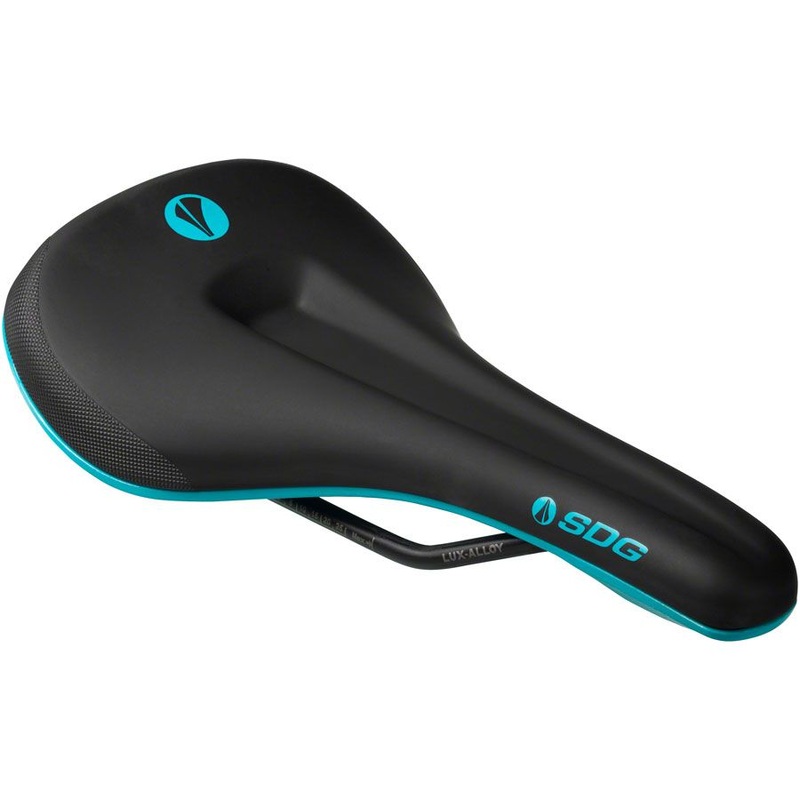 Bel-Air V3 MAX Saddle – Lux-Alloy, Black/Turquoise, Sonic Welded Sides