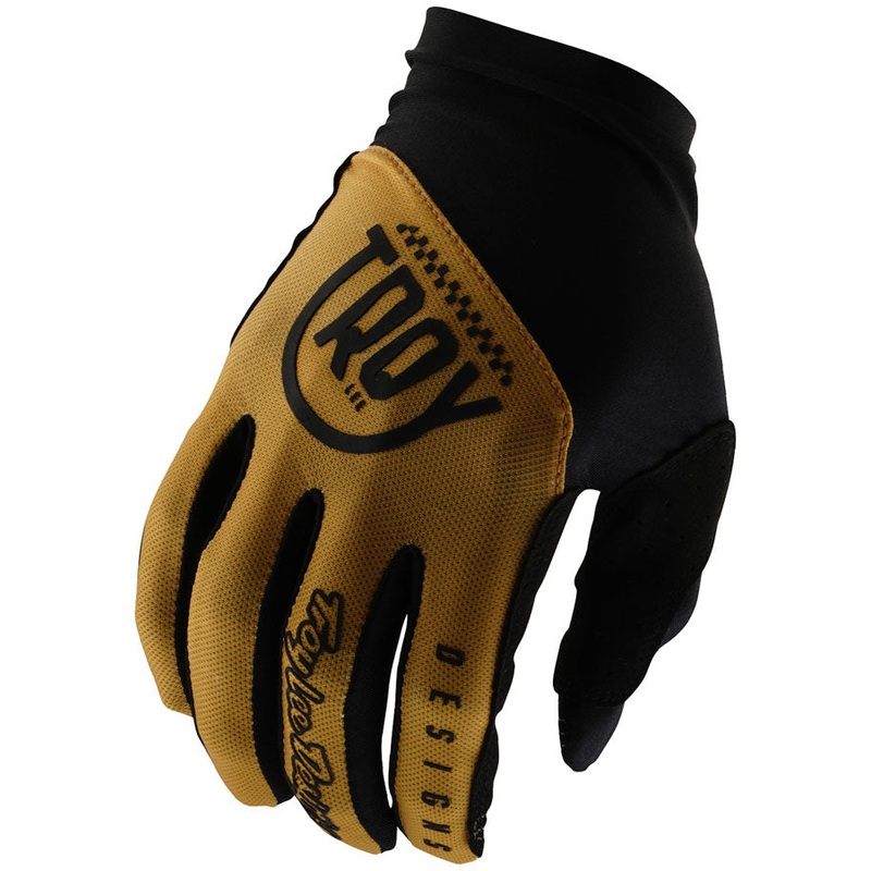 Troy Lee Designs Flowline Glove  Eyez Gold Medium