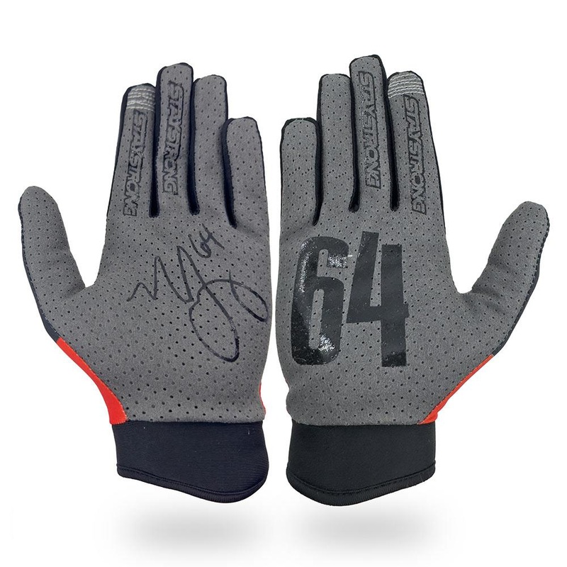 Stay Strong Nic Long Captain Youth Gloves – Red/Black Youth Small