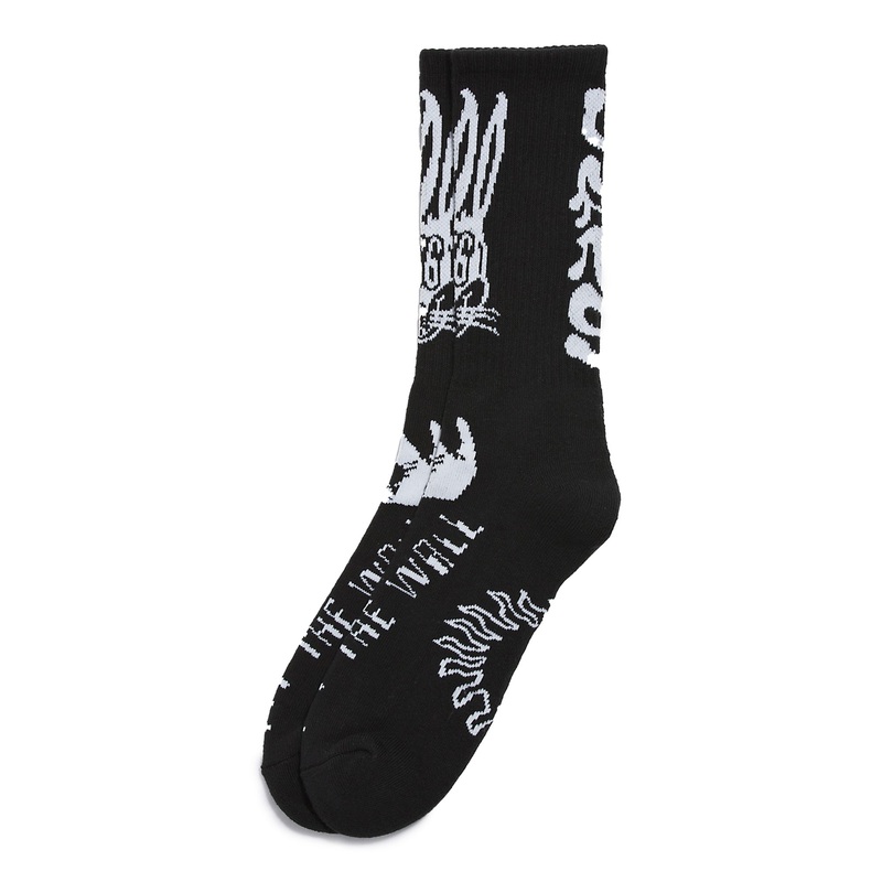Vans Whammy Crew Socks-Black 6.5-9