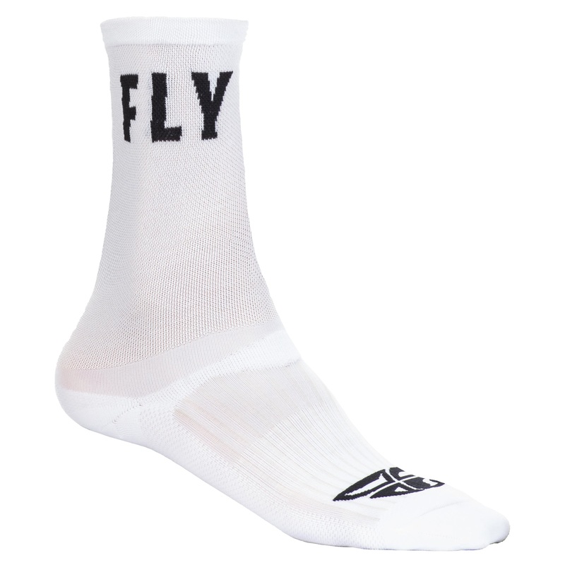 Fly Racing Crew Socks-White Large/X-Large