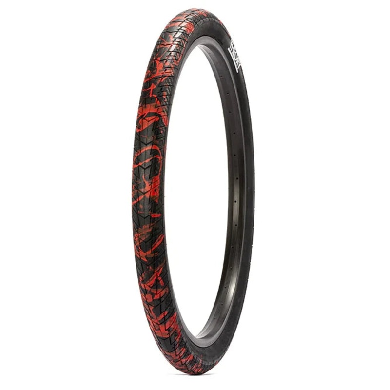 26×2.35 Theory Method BMX Tire – Black w/ Red Splatter