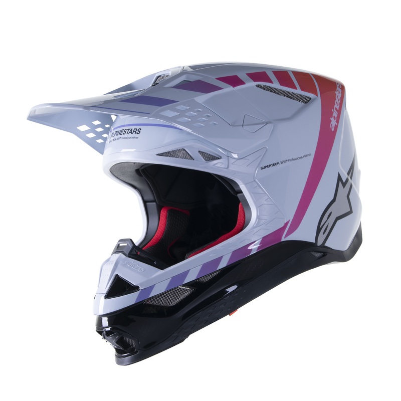 ALPINESTARS S-M10 Helmet Grey/Fluorescent Orange/Rhodamine X-Large