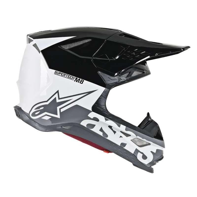 ALPINESTARS Supertech M8 Radium Helmet White/Black/Grey X-Small