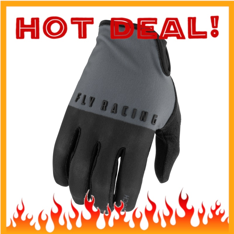 Fly Media BMX Gloves – Size 12 / Men’s XX-Large – Black/Gray