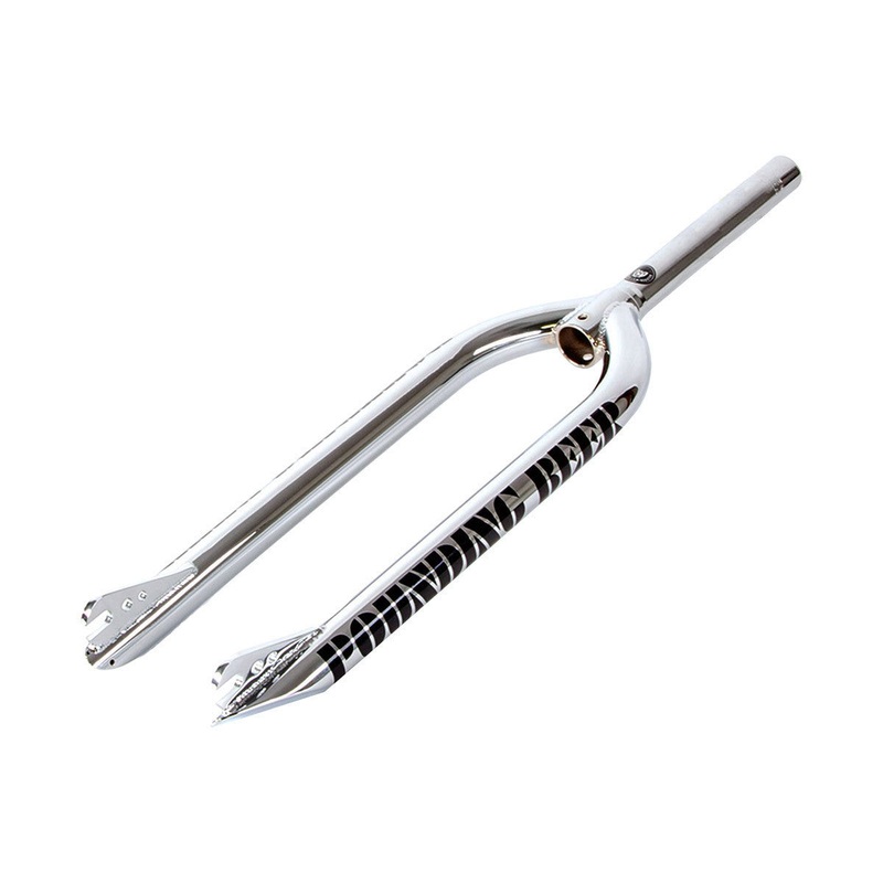S&M “Pounding Beer” 29″ Threadless BMX Fork – Chrome – Made in USA