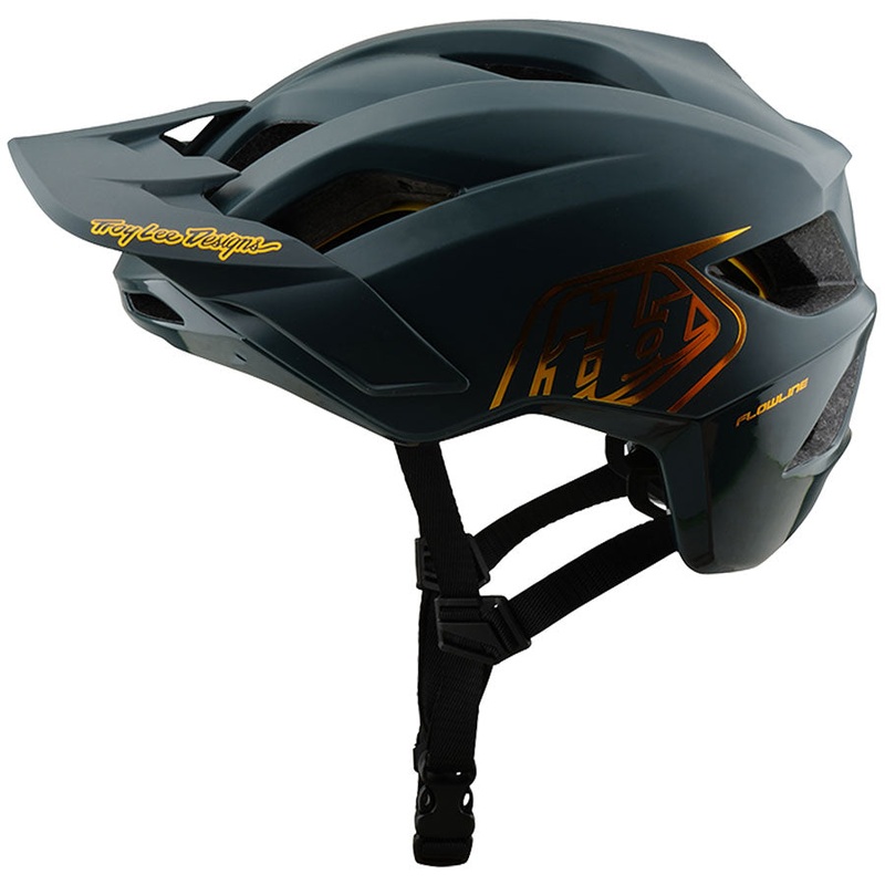 Troy Lee Designs Flowline Helmet  Point Gray/Gold X-Large/2X-Large