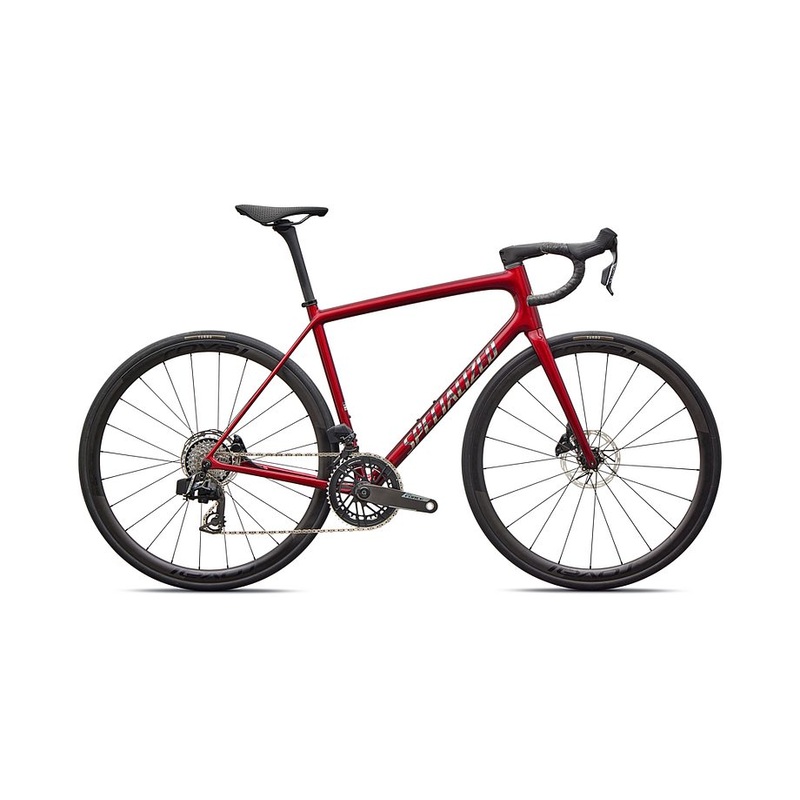 2026 Specialized Aethos Pro Axs Bike Gloss Red Sky / Chrome 49